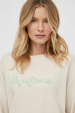Pepe Jeans Sweater majica 'LANA' zelena / bijela