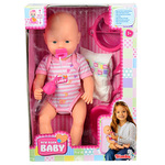 New Born Baby Lutka koja piški, sa dodacima 38cm - Simba Toys