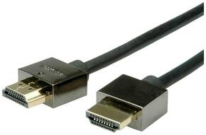 Roline HDMI priključni kabel HDMI A utikač 1.00 m crna 11.04.5591 sa zaštitom HDMI kabel