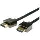 Roline HDMI priključni kabel HDMI A utikač 1.00 m crna 11.04.5591 sa zaštitom HDMI kabel