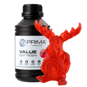 PrimaCreator Resin Water Washable - 500 ml - Prozirno crvena