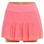 Ženska teniska suknja Lucky in Love Embroidery Long Stitch Around Skirt - neon pink