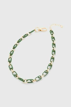 Ogrlica Liu Jo - zelena. Ogrlica iz kolekcije Liu Jo. Model izrađen od od metala.