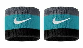 Znojnik za ruku Nike Swoosh Wristbands - cool grey/teal nebula/black