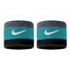 Znojnik za ruku Nike Swoosh Wristbands - cool grey/teal nebula/black