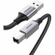 Ugreen Printer Cable USB 2.0 Type B USB Cable USB A to USB B Compatible with HP, Canon, Epson, Lexmark, Dell, Brother (5m)