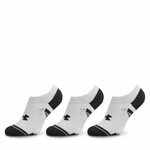 Set od 3 para unisex visokih čarapa niskih čarapa Under Armour Ua Performance Tech 3Pk Ns 1379503-100 White/White/Jet Gray