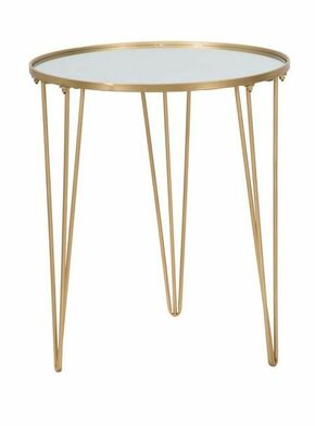 Mauro Ferretti Coffee table glam gold/ogledalo cm ø 50x58