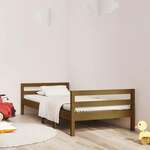 vidaXL Okvir za krevet boja meda 90 x 190 cm od borovine
