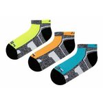 Čarape za tenis Fila Unisex Invisible Mutltisport Socks 3P - shock black/multicolor
