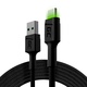 Green Cell KABGC13 USB-A - USB-C 200cm Zelena 200 cm USB kabel