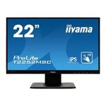 Iiyama ProLite T2252MSC-B1 tv monitor, IPS, 21.5"/22", 16:9, 1920x1080, 60Hz, HDMI, Display port, VGA (D-Sub), USB, Touchscreen