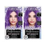 L'Oréal Paris Préférence Meta Vivids Set 2x boja za kosu 75 ml Nijansa 9.120 Meta Lilac za žene