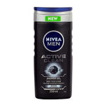 Nivea Men Active Clean gel za tuširanje za tijelo, lice, kosu 250 ml za muškarce