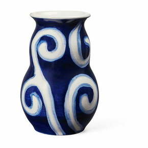 Plava ručno oslikana vaza od kamenine Tulle – Kähler Design
