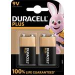 Duracell MN1604 Plus 9V blok-baterija, blister pakiranje od 2 komada Duracell Plus-9V B2 9 V block baterija alkalno-manganov 9 V 2 St.