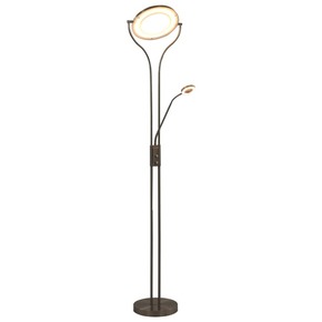VidaXL Stojeća svjetiljka 18 W srebrna 180 cm prigušiva