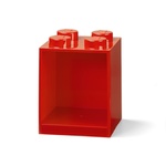 Dječja crvena zidna polica LEGO® Brick 4