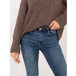 Ženske slim fit traperice u tamnoplavoj boji plava, smeđa VM-SP-T5377-9.53/ciemny niebieski