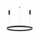 NOVA LUCE 9530201 | Motif Nova Luce visilice svjetiljka - TRIAC okrugli jačina svjetlosti se može podešavati, s mogućnošću skraćivanja kabla 1x LED 5250lm 3000K crno mat, opal