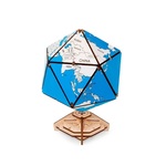 EWA Drvena mehanička 3D puzzle - Globus plavi