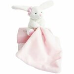 Doudou Gift Set Pink Rabbit poklon set za djecu od rođenja 1 kom