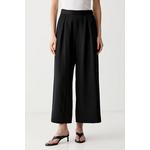 ViCOLO hlače culottes za žene s viskozom crna TAB0644