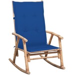 Stolica za ljuljanje od bambusa s jastukom