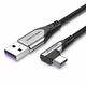 Vention USB-C Male Right Angle to USB 2.0-A Male 5A Cable 1M Grey VEN-COGHF