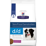 Hill's Prescription Diet d/d Food Sensitivities suha pasja hrana, patka &amp; riža 4 kg