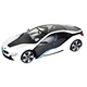 RC BMW i8 Concept auto na daljinsko upravljanje, 1/14, crno-bijeli - Mondo