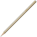Olovka grafitna B Grip Sparkle pearl Faber-Castell 118214 metalik zlatna