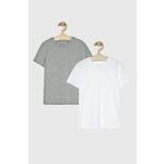 Calvin Klein Underwear - Dječja majica (2-pack) 104-176 cm - bijela. Dječje Majica iz kolekcije Calvin Klein Underwear. Model izrađen od glatke pletenine.