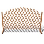 vidaXL Rešetkasta ograda od masivnog drva 180 x 100 cm
