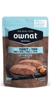Ownat Cat Wetline Sterilized Turkey &amp; Tuna - hrana za sterilizirane mačke s puricom i tunom 85 g
