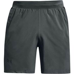 UNDER ARMOUR Sportske hlače 'Launch' tamo siva / crna