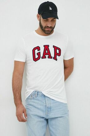 Pamučna majica GAP boja: bijela