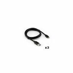 SBOX kabel USB 3.0 - USB tip C, 1m, crni, 3 kom CTYPE-1 CTYPE-1 wire-usb30-typecx3
