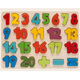 Set šarenih drvenih oblika sa brojevima zagonetka 1-20 23kom