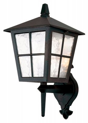 ELSTEAD BL46M-BLACK | Canterbury Elstead zidna svjetiljka 1x E27 IP43 crno
