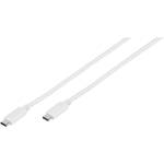 Vivanco USB kabel USB 3.2 gen. 1 (USB 3.0) USB-C™ utikač, USB-C™ utikač 1.00 m bijela