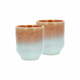 Narančaste šalice u setu 2 kom za espresso od kamenine 80 ml Styles – Villa Collection