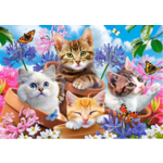 Castorland puzzle 70 komada mačke sa cvijećem