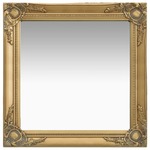 Zidno ogledalo u baroknom stilu 60 x 60 cm zlatno