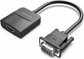 Vention VGA to HDMI Converter with Female Micro USB and Audio Port 0.15M Black VEN-ACNBB
