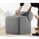 Atelier Del Sofa Tabure, Linburg Puf - Grey