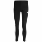 ADIDAS SPORTSWEAR Sportske hlače 'Essentials 3-Stripes High-Waisted ' crna / bijela