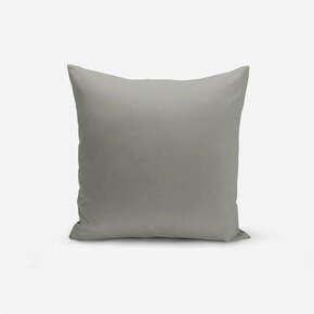 Siva jastučnica Minimalist Cushion Covers Düz