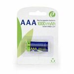 GEM-EG-BA-AAA10-01 - Gembird Ni-MH rechargeable AAA batteries, 1000mAh, 2pcs blister pack - GEM-EG-BA-AAA10-01 - Gembird Ni-MH rechargeable AAA batteries, 1000mAh, 2pcs blister pack - Voltage 1.2 V DC at 1000 mAh capacity Charging time 2-6 hours...