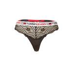 Tommy Hilfiger Underwear Tanga gaćice crvena / crna / bijela